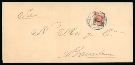 Stamp of United States » U.S. Possessions » Puerto Rico (US) » Spanish Issues 1898 (Sept. 14). Pre-printed matter to Barcelona, bearing 1898 2m 