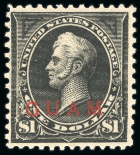 Stamp of United States » U.S. Possessions » Guam 1899 $1 black type I, mint original gum