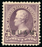 1899 3c purple from the 1900 Special Printing, part to large part original gum