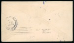 1899 (Dec 9). Envelope from San Luis D'Apra to California, with 1899 1c, 2c and 5c, tied by blue two-line ds