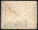 1900 (Oct). Envelope from San Luis D'Apra to Massachusetts, bearing two Philippines 2c