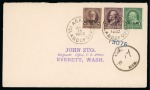 Stamp of United States » U.S. Possessions » Guam 1902 (Jan 11). Envelope from the Zug correspondence sent registered to Washington, with 1899 1c, 3c and 8c