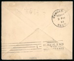 1899-1900, Group of three covers incl. 1899 (Oct 11) envelope with 2c tied by "Agana, isle of Guam" two-line ds