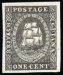 1853-60 Waterlow "Small Ships", an exceptional assembly of 11 black plate proofs