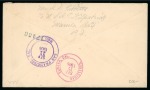 Registered U.S. Penalty cover from Manila to California, franked by 1903-04 2c and 1901 4c pair