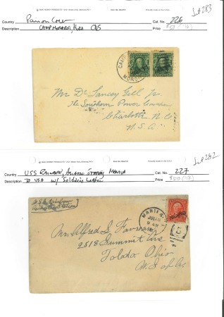 Stamp of United States » U.S. Possessions » Philippines » Military Mail and Stations Group of 15 soldier's covers