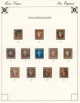 Stamp of Great Britain » Collections 1841 used selection of blue cancels including 1d. red