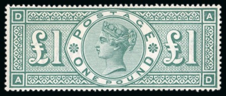 1891 £1 Green AD mint nh