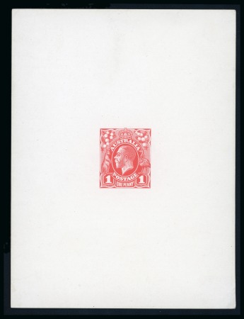 Stamp of Australia » Commonwealth of Australia 1914 (Feb 12) Perkins Bacon KGV 1d die proof, state 1