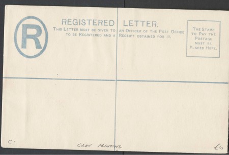 Stamp of Bahamas 1894 2d Registered Envelope H&G1 overprinted 'specimen' fine unused