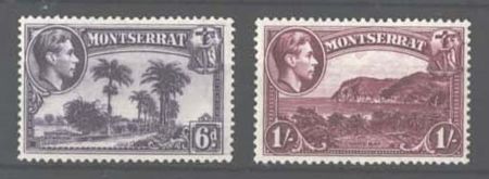 Stamp of Montserrat 1938 Pictorial 6d and 1s perf. 13 mint