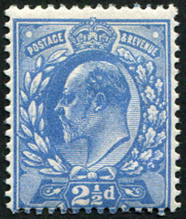 Stamp of Great Britain » King George V » 1911-12 Downey Head Issues 1911 2 1/2d deep dull blue, mint og, fine