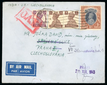Stamp of Czechoslovakia 1935-1945 Air mail covers Czechoslovakia
