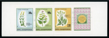 Stamp of Albania » Collections, Lots etc. 1988 Albania booklets 'Flora'