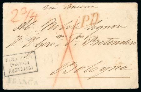 Stamp of Large Lots and Collections Italian States: 1806-1869 MARITIME MAIL with 84 items
