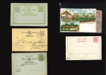 Germany: 1872-1943 Lot Postal Stationery cards, letters, lettercards, etc., mostly German Empire and areas