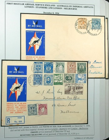 Stamp of Ireland » Airmails 1934-1955 AUSTRALIA: Airmail Services from Ireland