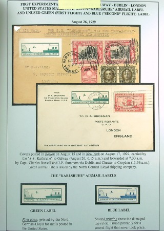 Stamp of Ireland » Airmails 1929 Experimental Flight Service by Col. Charles F.