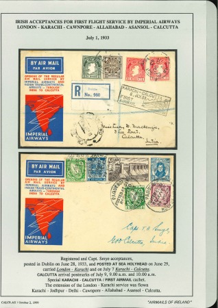 Stamp of Ireland » Airmails 1933 (1.7) Irish Acceptance For First Flight Imperial