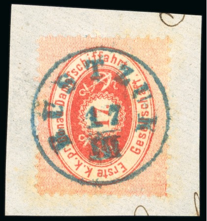 Stamp of Austria » Donau Steamship Company 1866-68 DDSG: Selection of 10Kr green (8), 10Kr dull