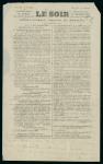 1870, 29 novembre, Journal "Le Soir" transporté par