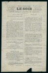 1870, 5 décembre, Journal "Le Soir" transporté par