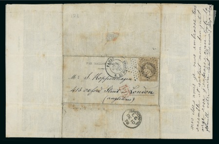 Stamp of France » Guerre de 1870-1871 1870, 30 novembre, Journal "La Cloche" n°326 transporté