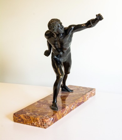 Bronze statue of an athlete from the ancient games