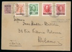 RUSSIA LEVANT 1909-1914 cover lot (6), mostly reg.Cospoli