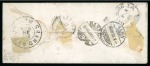 1868 Two single rate covers to Switzerland