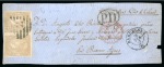 1865-71 Cover and Valentine cover front to Argentina