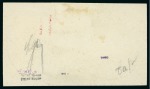 1911 LONGJI Provisional 20Pf bisect on cover and fragment