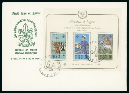 Stamp of Cyprus » King George VI Issues Onwards 1963 Boy Scouts 50th Anniversary First Day Cover