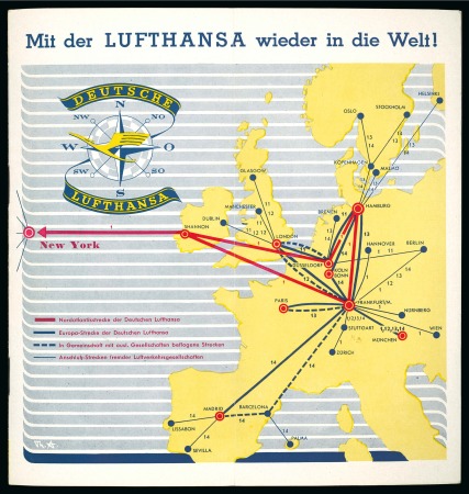 Stamp of Large Lots and Collections 1955-2005 Extensive specialised life-time study of Lufthansa's airmails flights from Ireland to an array of different destinations