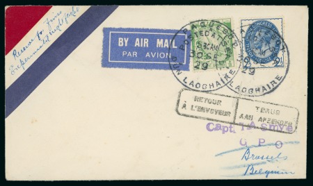 Stamp of Ireland » Airmails 1929 (1.10) Early Irish Acceptance For Trial Night