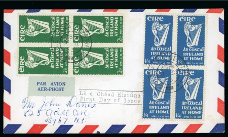 Stamp of Ireland » 1950-Date Commemoratives 1953 (9.2) An Tostal two sets of singles and one set in blocks of four on FDCs