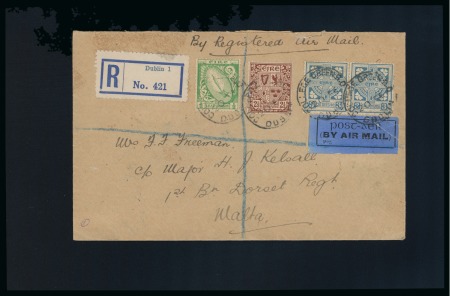 Stamp of Ireland » Airmails 1924-25 MALTA: Irish Acceptance for Early Airmail Services