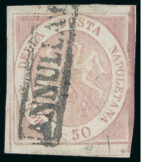 Stamp of Italian States » Naples 1858 50gr used