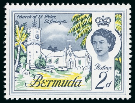 Stamp of Bermuda 1962-68 Pictorials 2d mint n.h. with variety lilac omitted