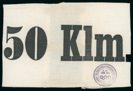 1936 Garmisch-Partenkirchen participant's 50km skiing arm band