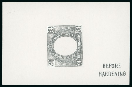 Stamp of Kenya, Uganda and Tanganyika » Kenya, Uganda and Tanganyika 1922-27 High Value Die Proofs: £4 with blank vignette