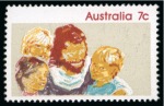 Stamp of Australia » Commonwealth of Australia 1972 Christmas 7c mint n.h. with variety red-brown omitted