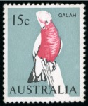 1966-73 15c. (Galah) variety grey omitted, fine unmounted