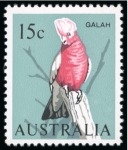 1966-73 15c. (Galah) variety grey omitted, fine unmounted