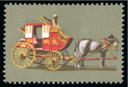 Stamp of Australia » Commonwealth of Australia 1972 Pioneer Transport 50c mint n.h. with variety black omitted
