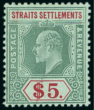 Stamp of Large Lots and Collections Malaysia - Straits Settlements & FMS: 1867-1940s Collection in an album incl. $500 fiscally used