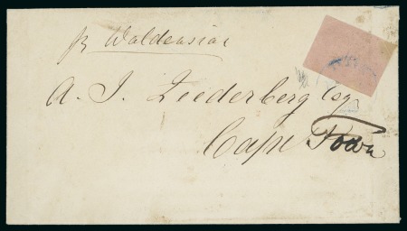 Stamp of South Africa » Natal 1859 (Jan) Envelope to Cape Town with 1857-61 3d rose