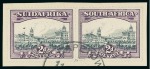 1930-44 2d Blue & Violet with "airship flaw" variety in mint h.r. pair; and slate-grey & lilac with variety on piece