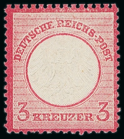 Stamp of Germany » German Empire 1872 Small Shield 3kr carmine, mint o.g. and very lightly hinged