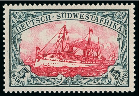 Stamp of Germany » German Colonies » German South-West Africa 1897, DEUTSCH-SÜDWEST-AFRIKA overprint on UNISSUED 25pg orange